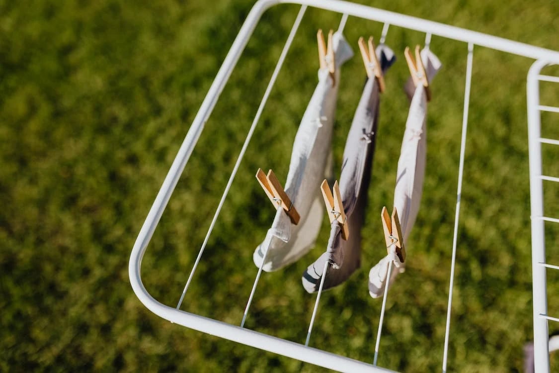 tendero para ropa en terraza